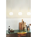 Nordlux pendant luminaire FRANCA 13 E14 IP20, glossy, brass, white dimmable