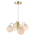 Nordlux pendant luminaire FRANCA E14 IP20, glossy, brass, white dimmable