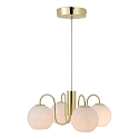Nordlux pendant luminaire FRANCA E14 IP20, glossy, brass, white dimmable