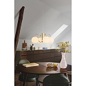 Nordlux pendant luminaire FRANCA E14 IP20, glossy, brass, white dimmable