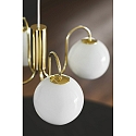 Nordlux pendant luminaire FRANCA E14 IP20, glossy, brass, white dimmable