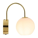 Nordlux wall luminaire FRANCA E14 IP20, glossy, brass, white 