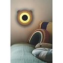 wall luminaire BRUNA BEAR E14 IP20, brown, mat, black, white 