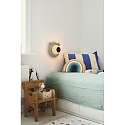 Nordlux wall luminaire BRUNA BEAR E14 IP20, brown, mat, black, white 