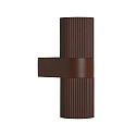 outdoor wall luminaire KYKLOP RIPPLE GU10 IP54, mat, rust 