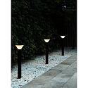 Nordlux bollard lamp NOORSTAD E27 IP44, black matt, white 