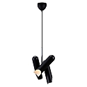 pendant luminaire ROCHELLE GU10 IP20, black matt dimmable