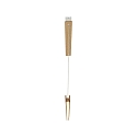 Nordlux pendant luminaire ILGAS IP20, brown dimmable