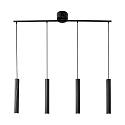 Nordlux Pendelleuchte VICO, 4-flammig, 4x GU10, IP20, dimmbar, schwarz