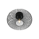 Decken-/Wandleuchte BERONI, E27, IP20, dimmbar, schwarz