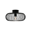 Nordlux wall and ceiling luminaire BERONI E27 IP20, black dimmable