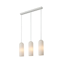 pendant luminaire MIELLA 3 flames E27 IP20, white dimmable