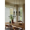Nordlux pendant luminaire MIELLA 3 flames E27 IP20, smoky colour dimmable
