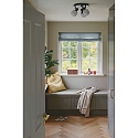Nordlux Deckenleuchte MILFORD MINI, 3-flammig, 3x E14, IP20, dimmbar, schwarz