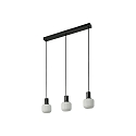 Nordlux pendant luminaire MILFORD MINI 3 flames E14 IP20, black dimmable