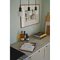 Nordlux pendant luminaire MILFORD MINI 3 flames E14 IP20, black dimmable
