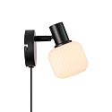 Nordlux Wandleuchte MILFORD MINI, E14, IP20, schwarz