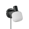 Nordlux Wandleuchte MILFORD MINI, E14, IP20, schwarz