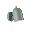 Wandleuchte GASTON, E27, IP20, dimmbar, gruen