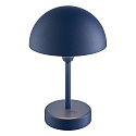 Nordlux battery table lamp ELLEN TO-GO without charger, with IP charging station IP44, blue, mat dimmable