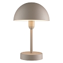 battery table lamp ELLEN TO-GO without charger, with IP charging station IP44, beige, mat dimmable