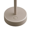 Nordlux battery table lamp ELLEN TO-GO IP44, beige dimmable