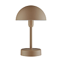 Nordlux battery table lamp ELLEN TO-GO without charger, with IP charging station IP44, brown, mat dimmable
