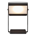 battery table lamp SAULIO IP44, black dimmable
