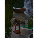 Nordlux battery solar lamp SAULIO adjustable, with handle, sea-air resistant IP44, brown, mat dimmable