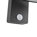 solar wall luminaire JUSTINA with sensor IP44, anthracite 