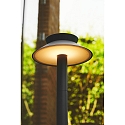 solar bollard lamp JUSTINA with sensor IP44, anthracite 