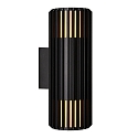 Wandleuchte ALUDRA DOUBLE, 2x E27, IP54, seaside schwarz