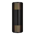 outdoor wall luminaire ALUDRA DOUBLE E27 IP54, seaside black dimmable