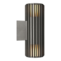 Nordlux Wandleuchte ALUDRA DOUBLE, 2x E27, IP54, seaside anthrazit