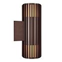 Nordlux Wandleuchte ALUDRA DOUBLE, 2x E27, IP54, seaside metallisch braun