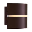 Nordlux Outdoor Wandleuchte SIBELIS UP/DOWN, E27, IP44, dimmbar, braun/metallisch