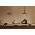 design for the people by Nordlux pendant luminaire VERSALE 35 E27 IP20, brown dimmable