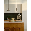 pendant luminaire MATIS E27 IP20, light brown dimmable