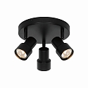 ceiling luminaire BOSTON 3 flames GU10 IP20, black dimmable
