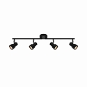 ceiling luminaire BOSTON 4 flames GU10 IP20, black dimmable