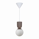Nordlux pendant luminaire SADIE E14 IP20, light brown dimmable