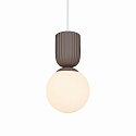 Nordlux pendant luminaire SADIE E14 IP20, light brown dimmable