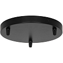 Baldachin LUANA, 3-fach, mit Aufh�ngung f�r Pendelleuchten, schwarz
