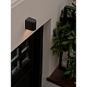 Nordlux Outdoor Wandleuchte DION SINGLE, GU10, IP44, IK02, dimmbar, schwarz