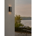 Nordlux LED Outdoor Wandleuchte FOLD 15, 360�, 10W, 3000K, 400lm, IP54, IK05, seaside schwarz