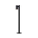 Nordlux bollard lamp TIN 80 GU10 IP44, black dimmable