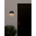 Nordlux outdoor wall luminaire SCORPIUS MAXI round E27 IP44, black dimmable