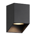 Nordlux Outdoor Wandleuchte NICO, eckig, GU10, IP54, IK03, dimmbar, schwarz