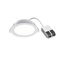 LED Deckeneinbaustrahler MANACOR 12, 120�, 6W, 3000/4000K, 600lm, IP20/IP44, wei�