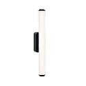 LED Bad-Wandleuchte VIRELLE 50, IP44, 12W 3000/4000K (CCT Switch) 800lm 150�, CRi>90,  Diffusor gerippt, dimmbar, schwarz